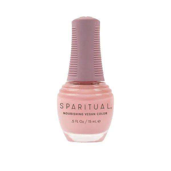 Sparitual Nourishing Lacquer Polish - Save The Silence - Pastel Peach Sheer - 15ML