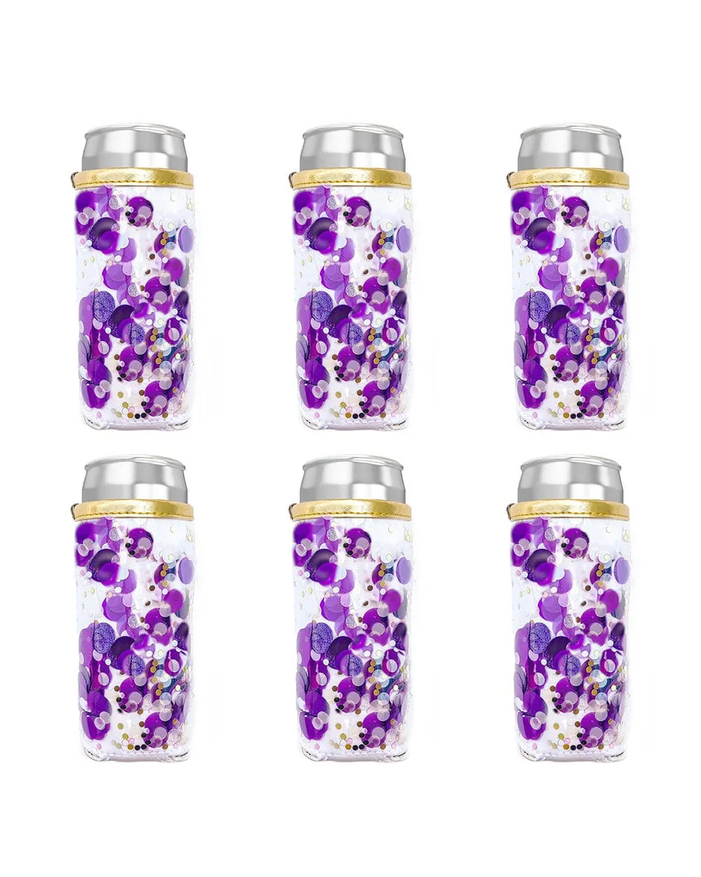 Spirit Squad Confetti Skinny Can Cooler