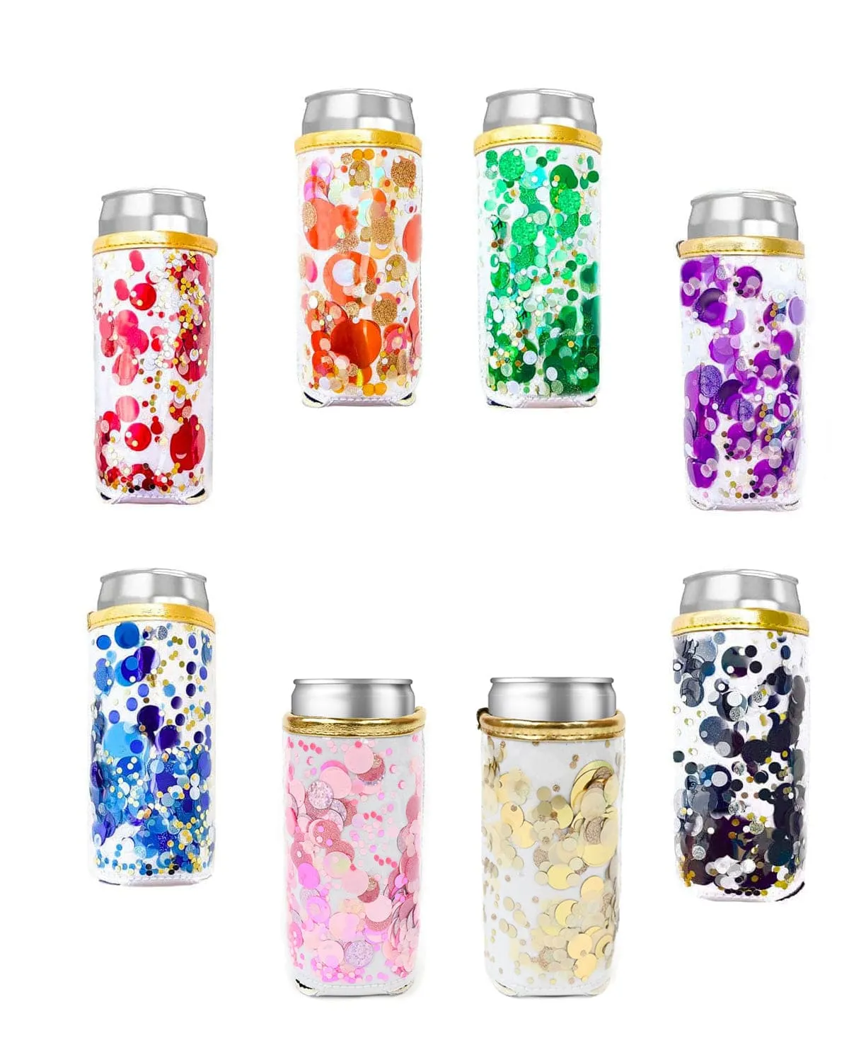 Spirit Squad Confetti Skinny Can Cooler