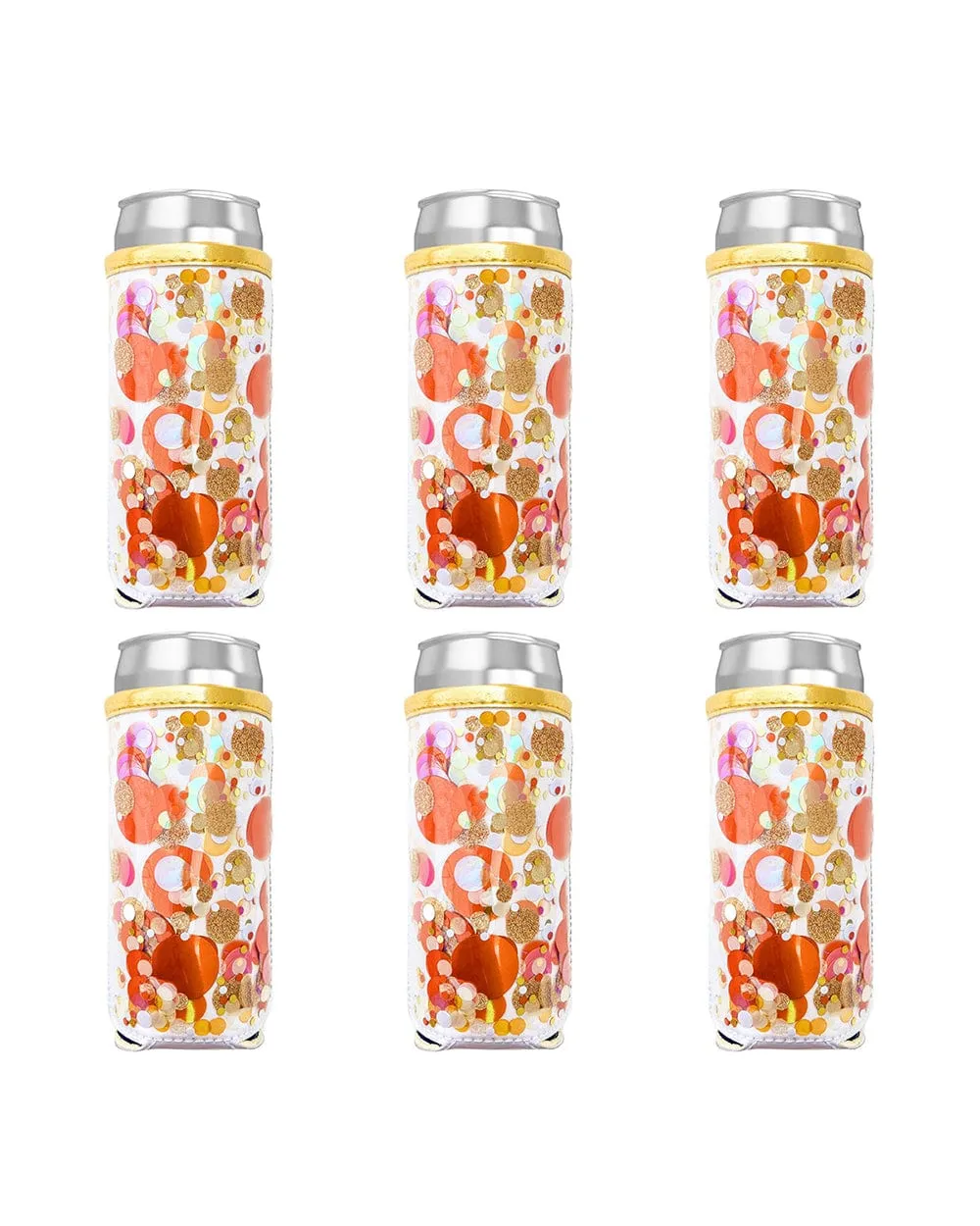 Spirit Squad Confetti Skinny Can Cooler