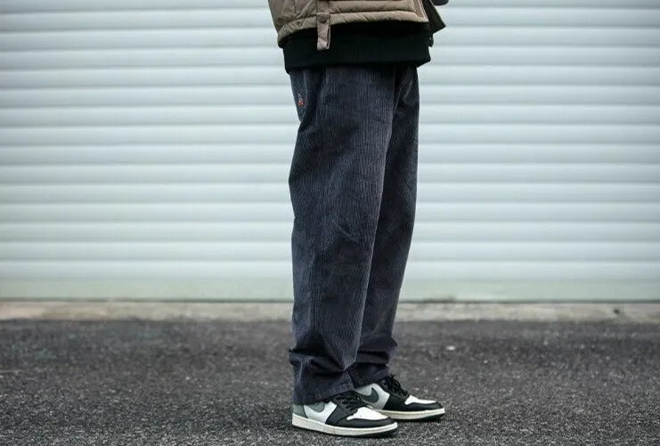 Straight Leg Corduroy Trousers