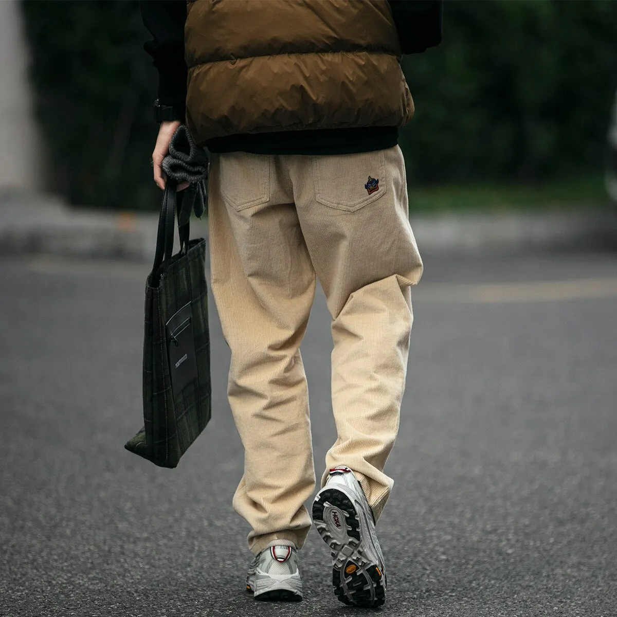 Straight Leg Corduroy Trousers