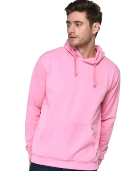 SXV Solid Plain Sweatshirt Hoodie for Men and Women (Pink)