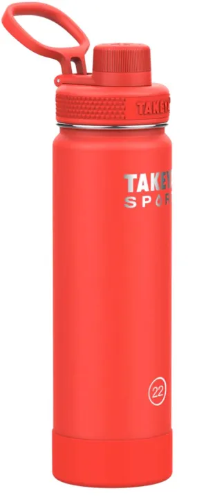 Takeya Sport Copper Insulated Bottle 650 ml Pro Fire | Buy Takeya Sport Copper Insulated Bottle 650 ml Pro Fire here | Outnorth