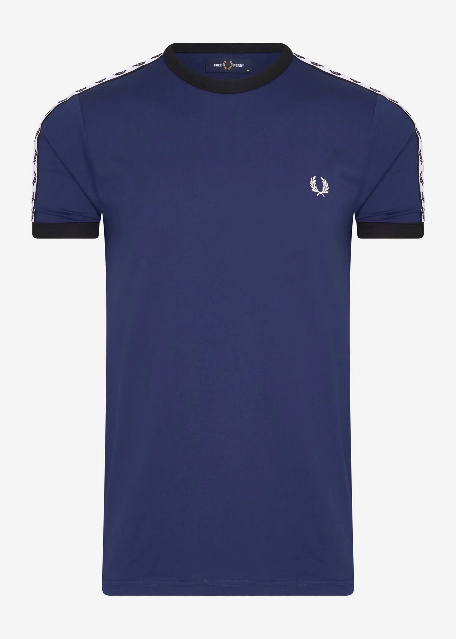 Taped ringer t-shirt - french navy