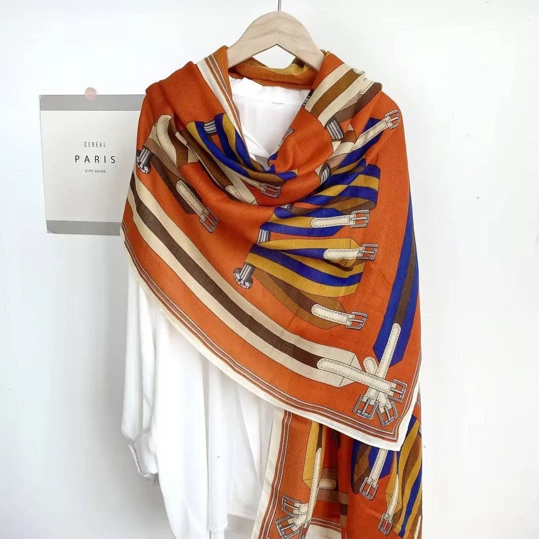 Thames Belt Print Scarf