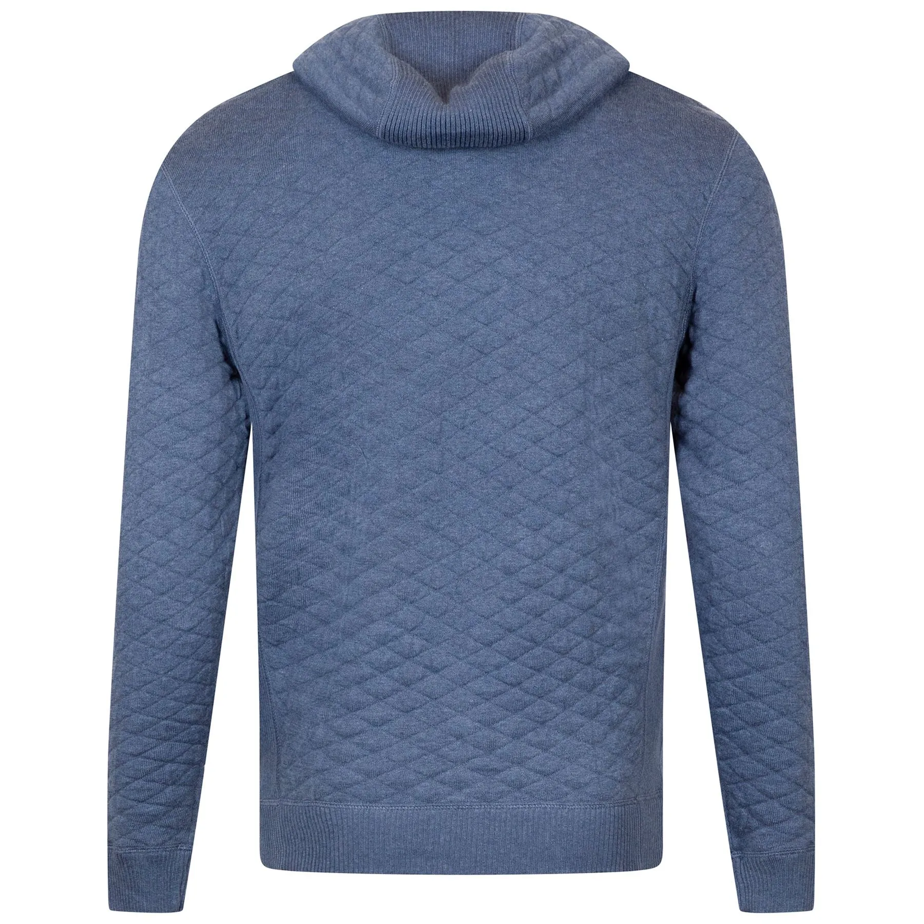 The Wallace Crewneck Sweater Heathered North Sea - AW24