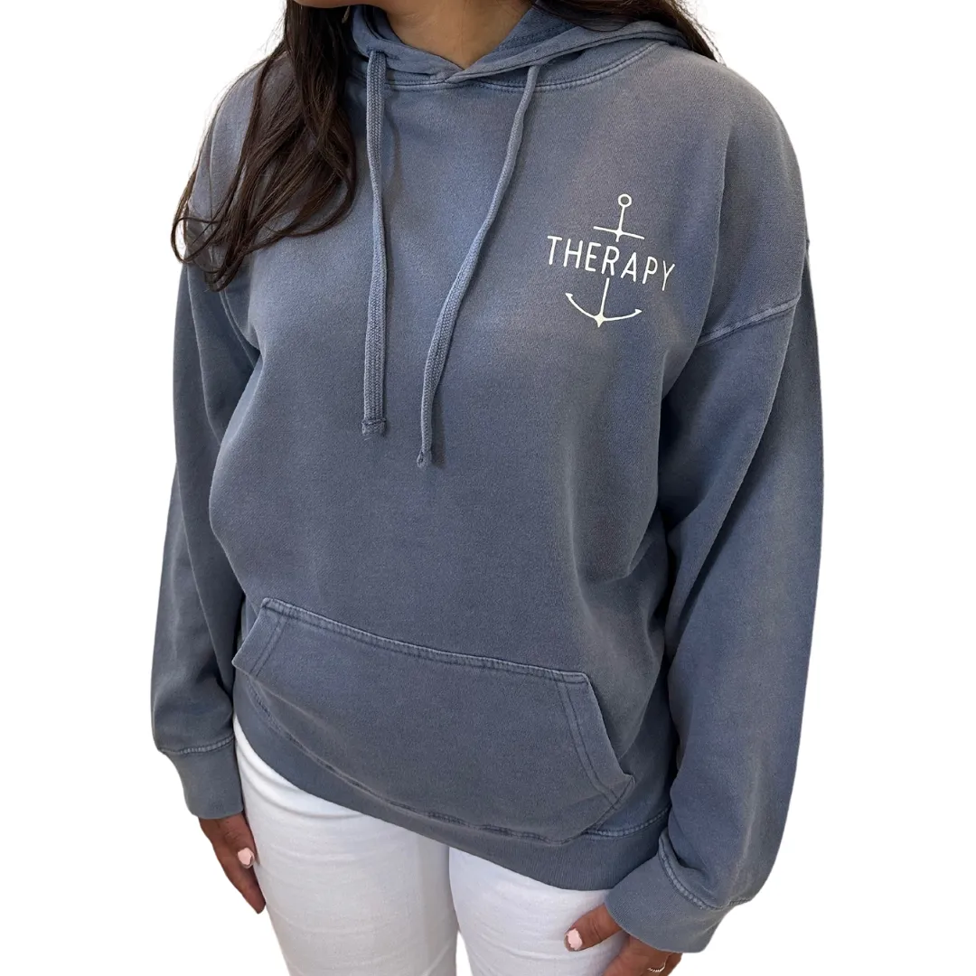 Therapy | Bristol, RI Garment Dye Hoodie Sweatshirt