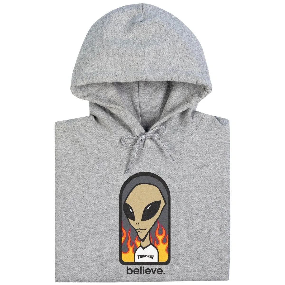 Thrasher - X AWS Believe Hoodie Grey