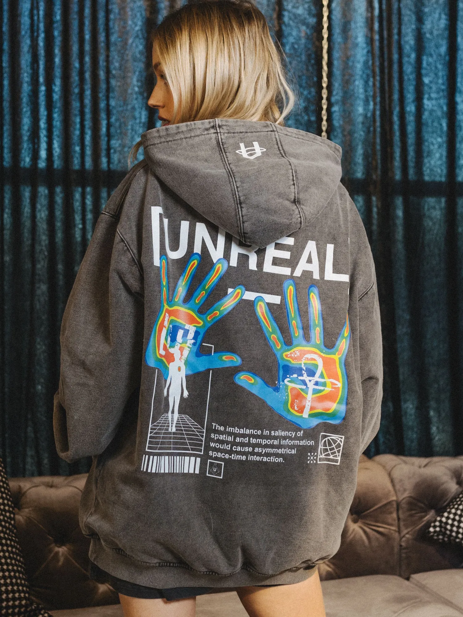 UNREAL Washed Vision Hoodie