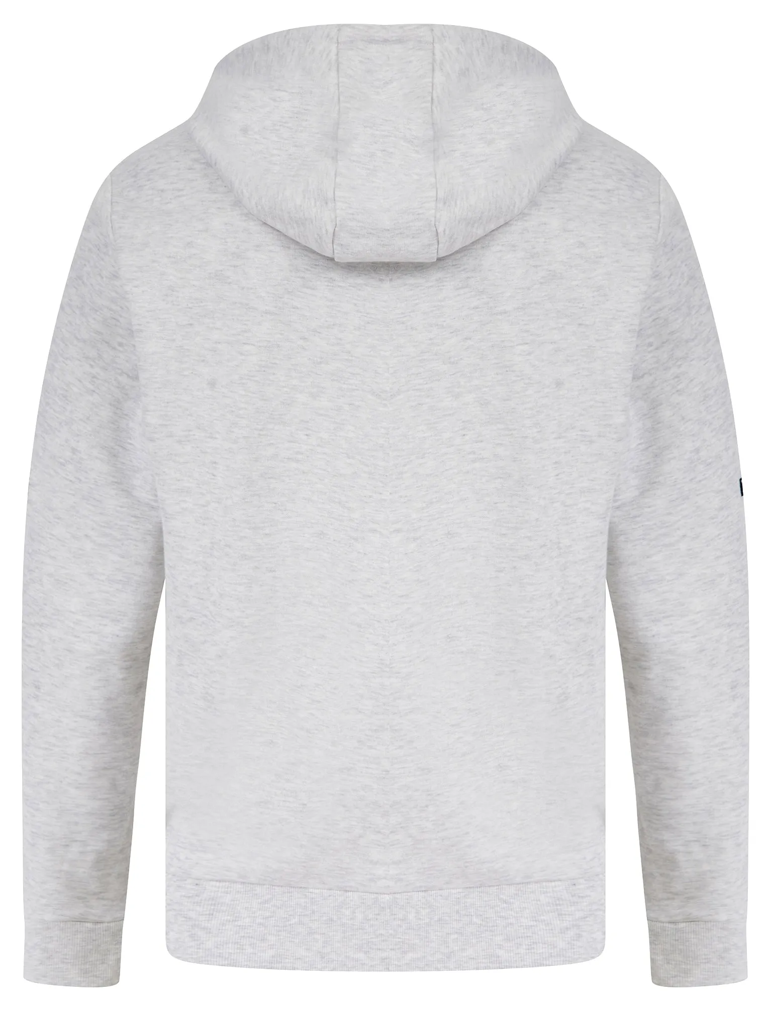 Valence Motif Brushback Fleece Pullover Hoodie in Ice Grey Marl - Tokyo Laundry