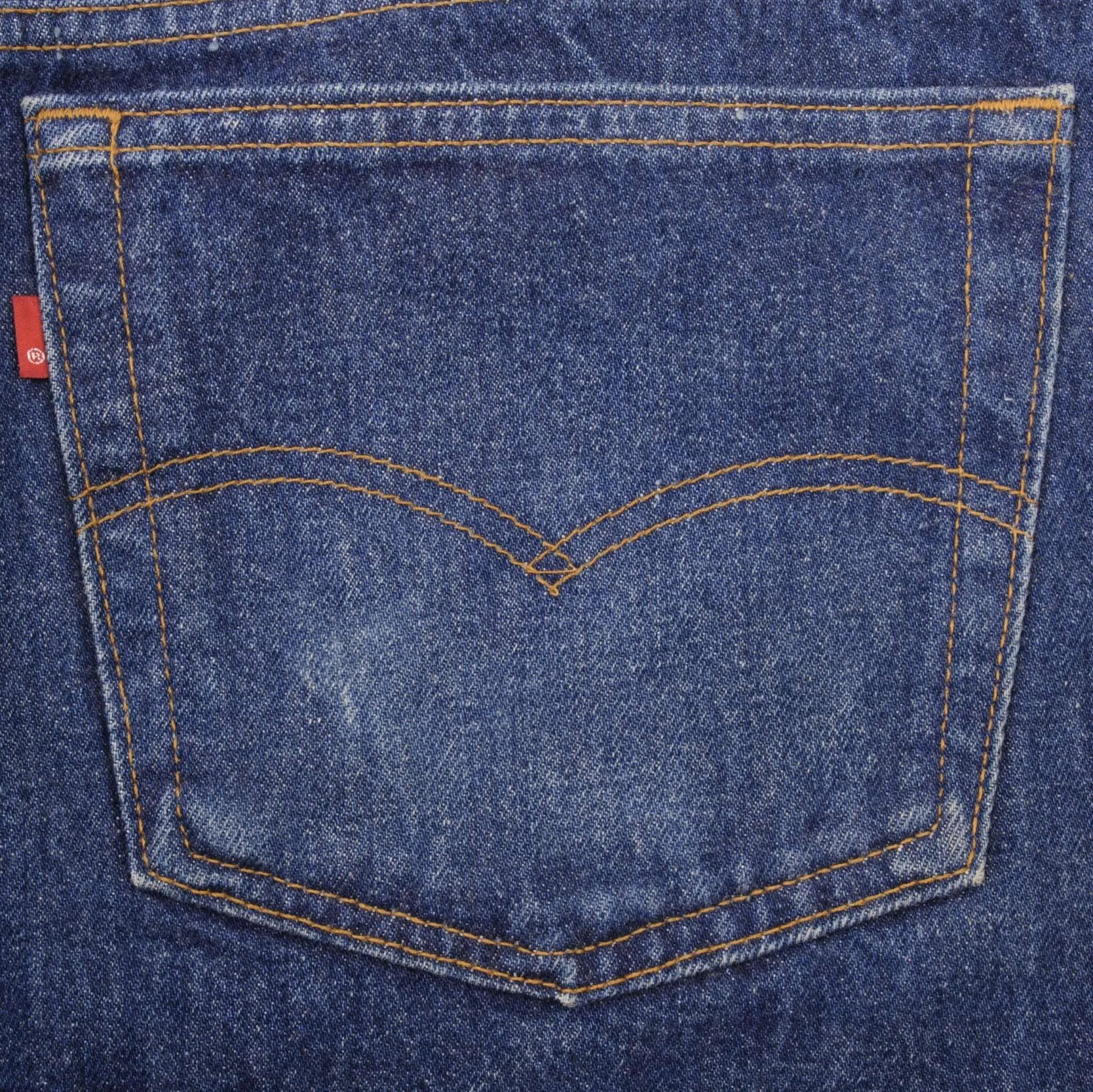 VINTAGE LEVIS 501 JEANS INDIGO 1980S SIZE W38 L28 MADE IN USA