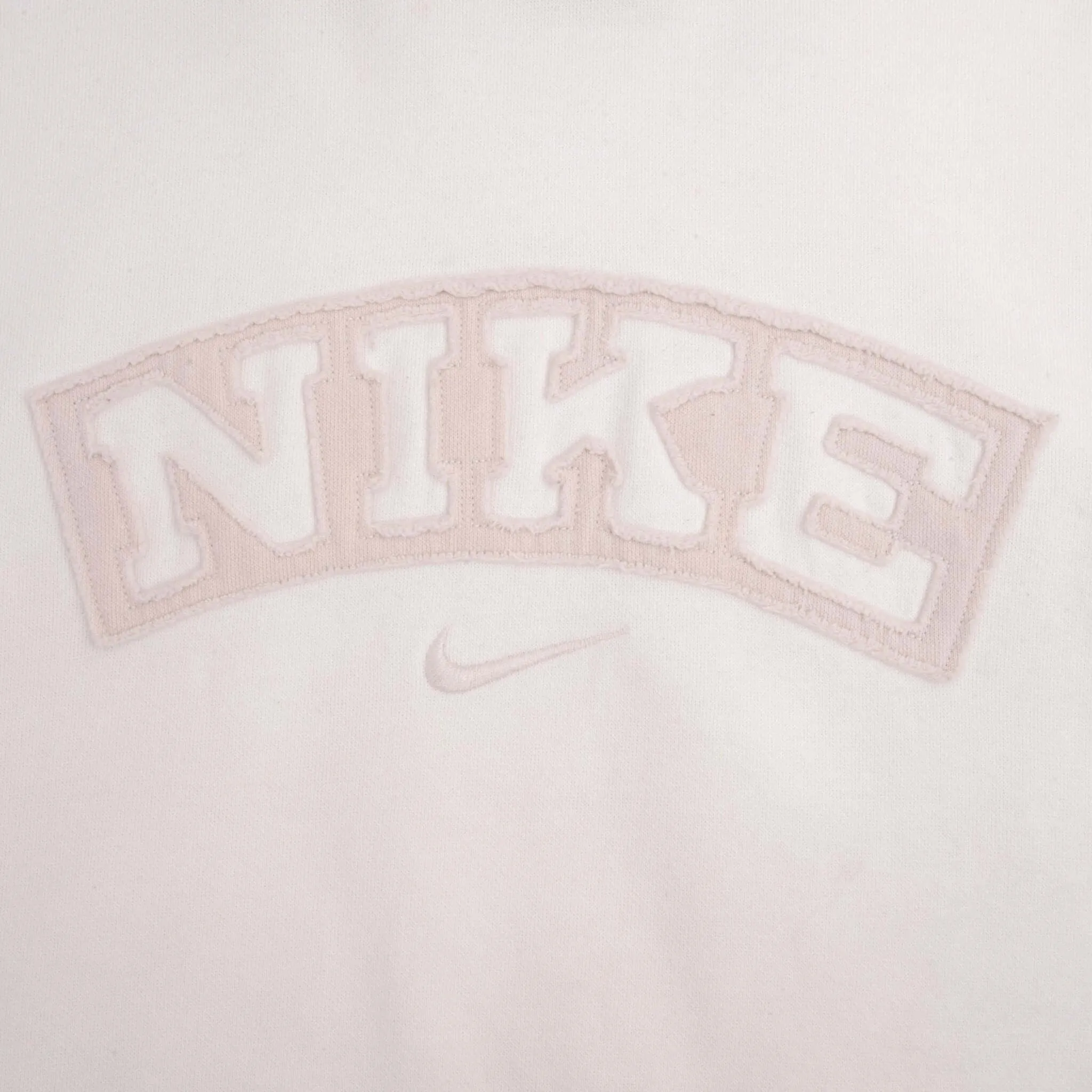 VINTAGE NIKE SPELLOUT SWOOSH WHITE HOODIE SWEATSHIRT 2000S SIZE LARGE