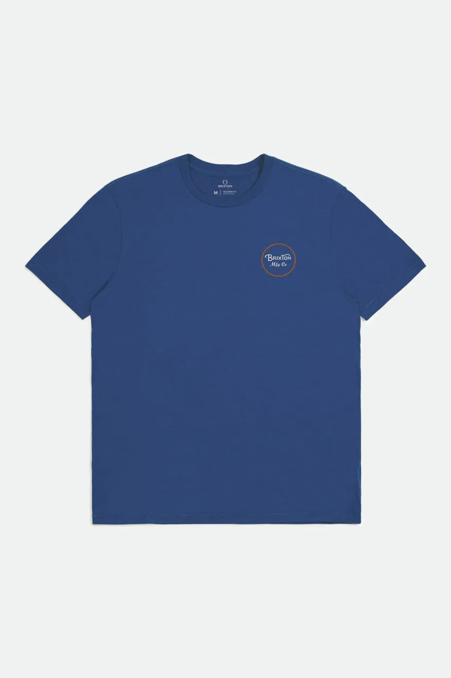 Wheeler II S/S Tailored Tee - Marine Blue