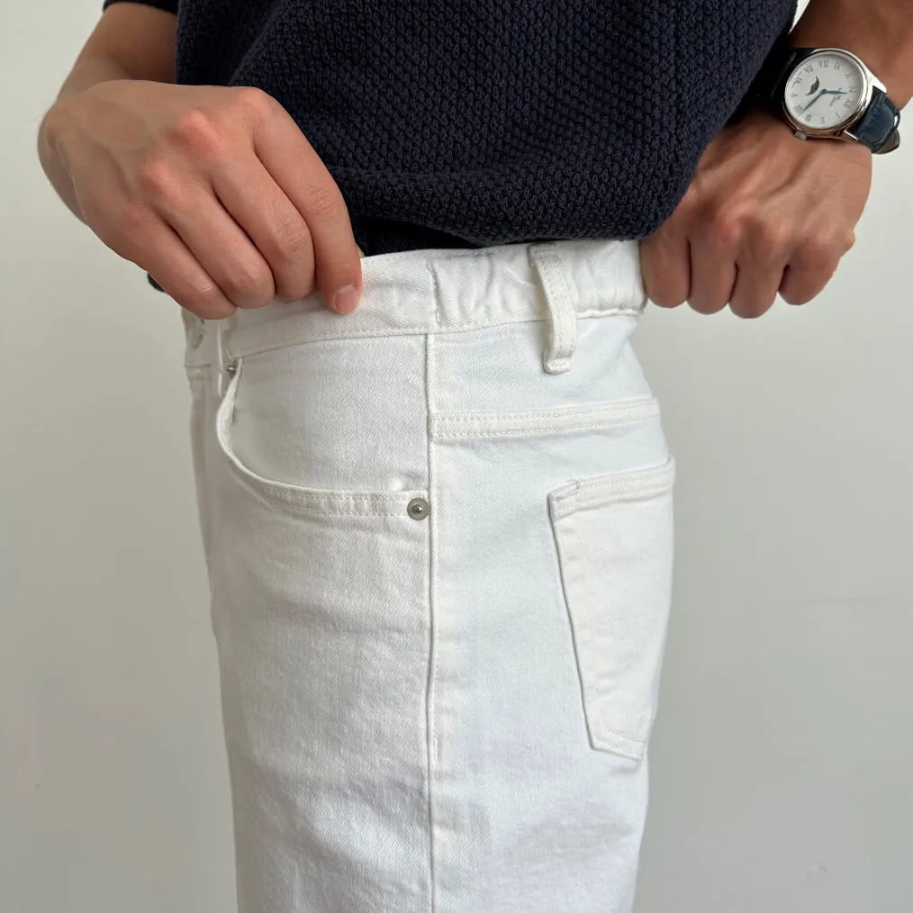 White Slim Ankle Jeans