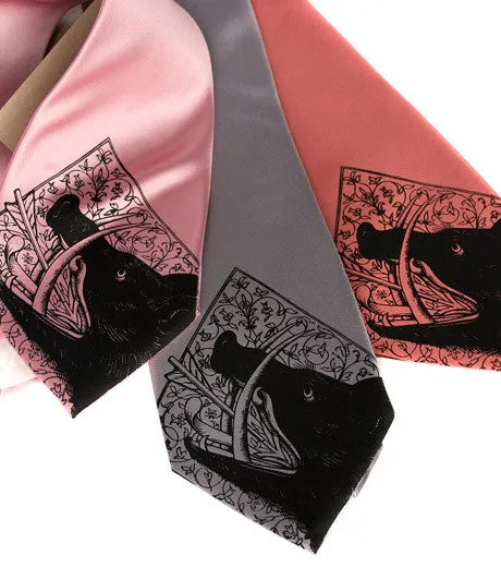 Wild Boar Silk Necktie. "Boar'd to Death" tie.