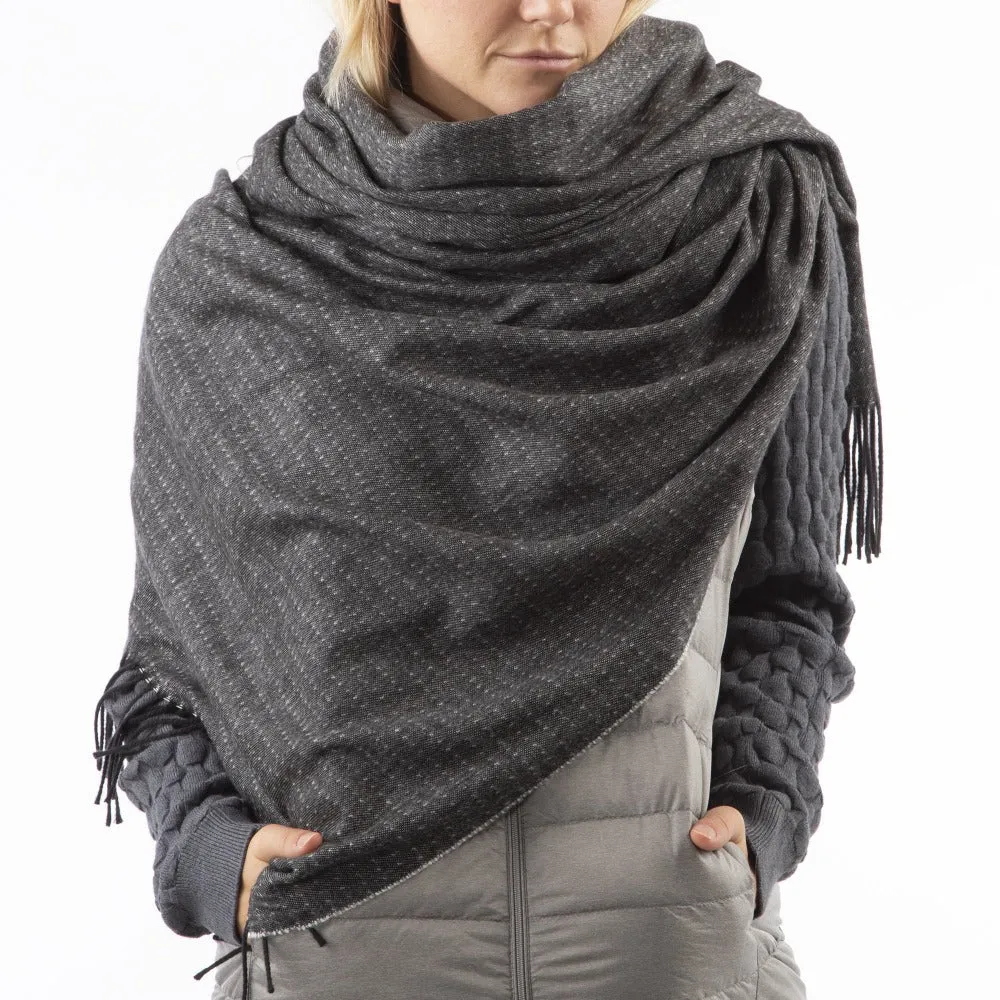 Women's Recycled Scarf with Fringe