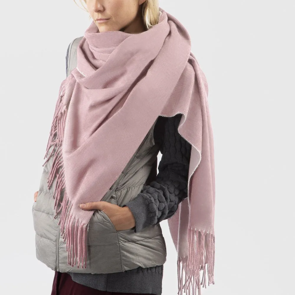 Women's Recycled Scarf with Fringe