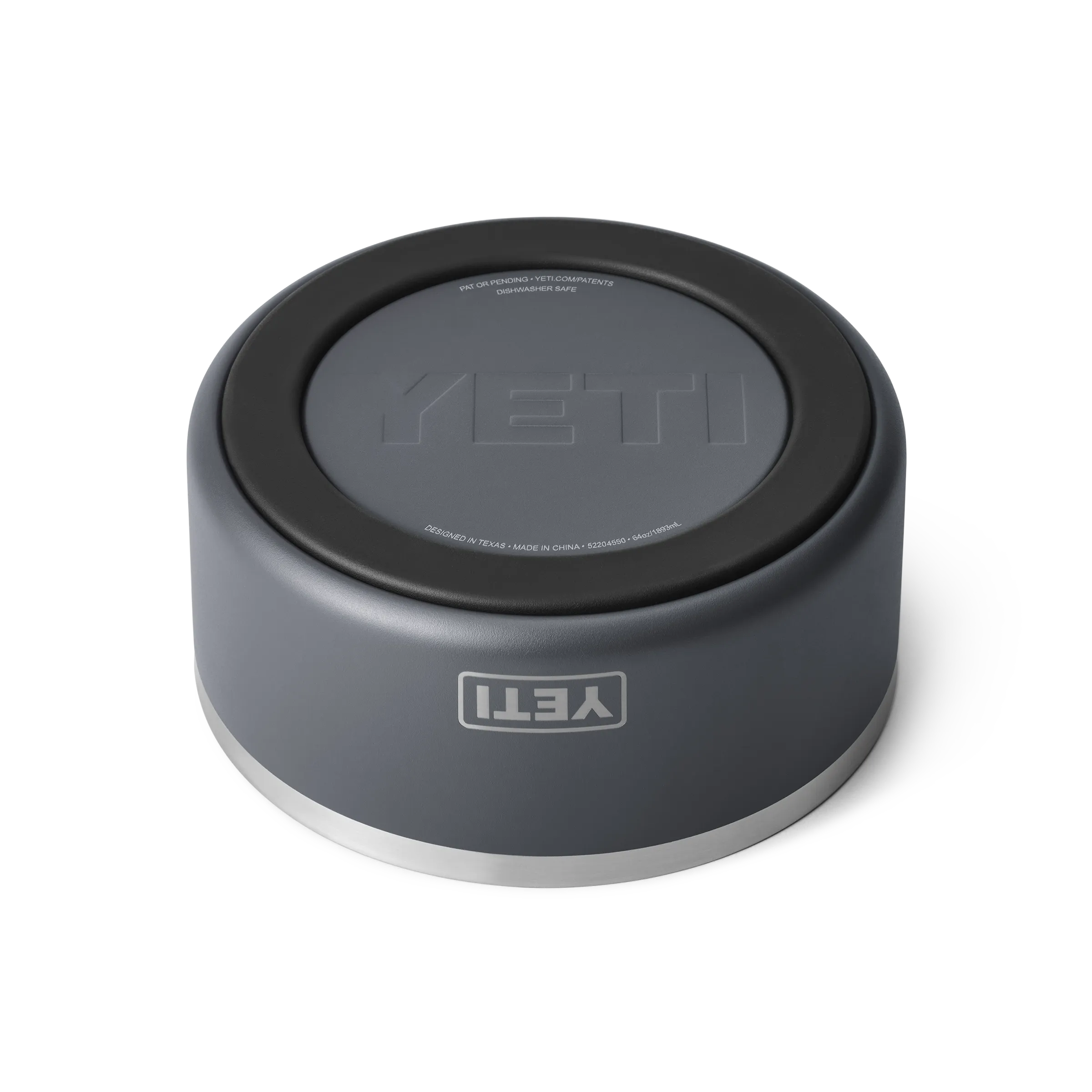 Yeti Boomer 8 Dog Bowl - Charcoal