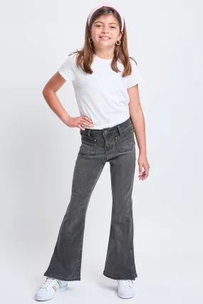 YMI | Girls Faded Black Flare Jeans